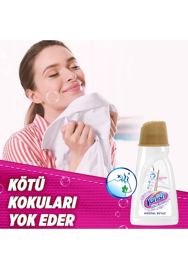 Vanish Oxi Action Kristal Beyaz Deterjan ve Leke Çıkarıcı Sıvı 2000ml