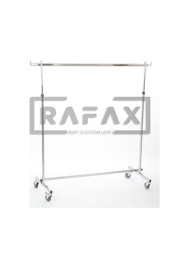 Rafax, Tekerlekli Elbise Askılığı 120 Cm, Tekli Kıyafet Askılığı (491442134)