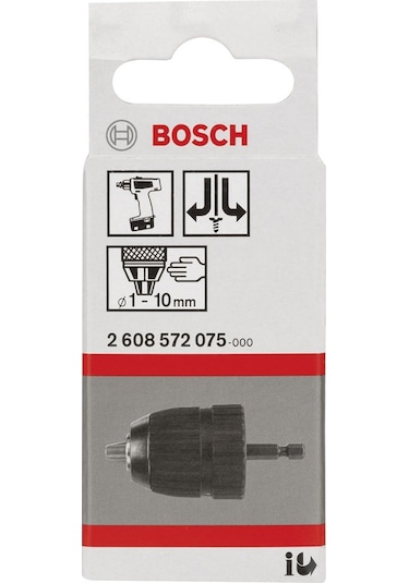 Bosch "1-10 mm - 1/4""-6k Anahtarsız Mandren - 2608572075