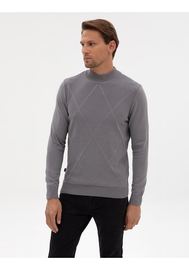 Pierre Cardin Erkek Gri Kazak /triko 50317520-vr024 Gri