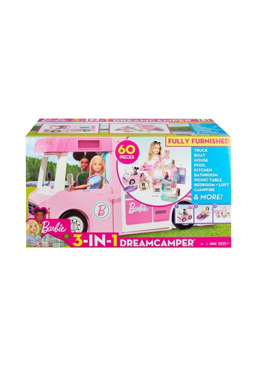 Barbie'nin 3'ü Bir Arada Muhteşem Karavanı ve Aksesuarları  Havuz
