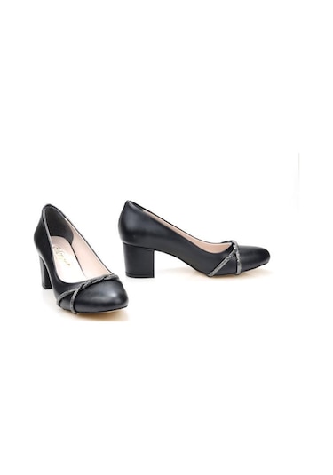Papuçcity Blnr 03164 5,5 Cm Topuklu Kadın Stiletto Ayakkabı siyah