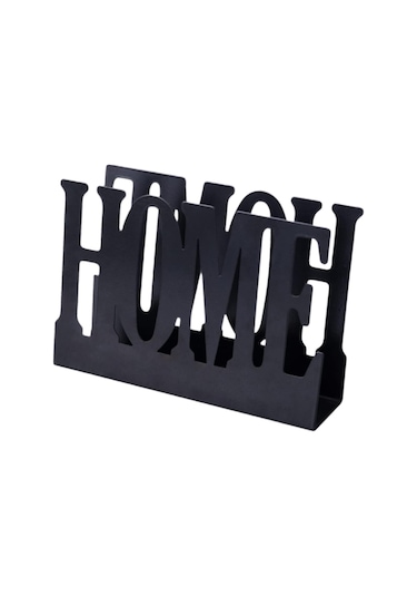 Homyl Yemek Masası Dekoru Için Dikey Peçete Tutucu, Ev Siyah