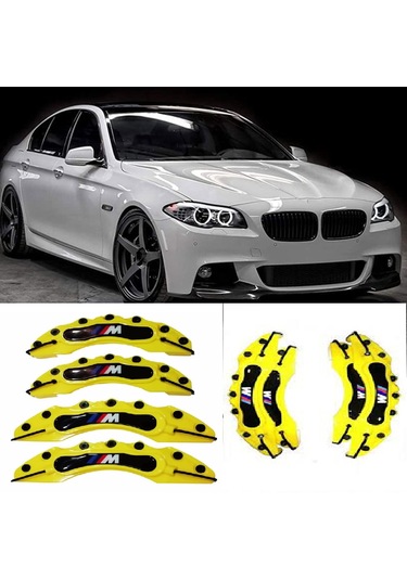 Bmw F10 ///m Sarı 17-18-19 Janta Uyumlu 4.lü Kaliper Kapagı