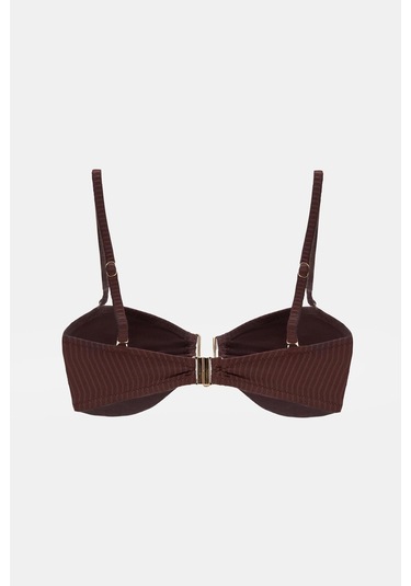 Amarelle Assos Mocha Straplez Çıkarılabilir Pedli Bikini Üst Kahverengi
