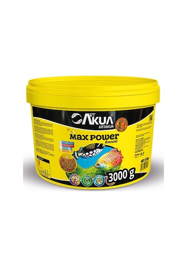 Artakua Max Power Enerji Balık Yemi Açık 100 Gram