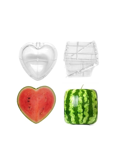 Lebihmurah 3246 Kare Kalp Karpuz Kalıp Bahçe Meyve Büyüme Şekillendirme Şekillendirme Kalıp Aracı Güneş Işığı Süper Mağaza