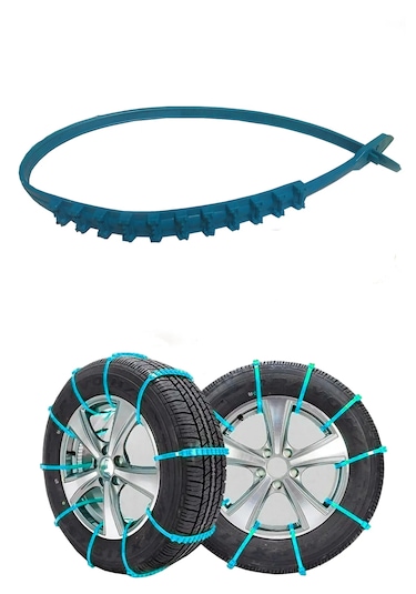 Kar Zinciri Kar Paleti Plastik Mavi Tak Çıkar Takmatik 8 Adet Tek