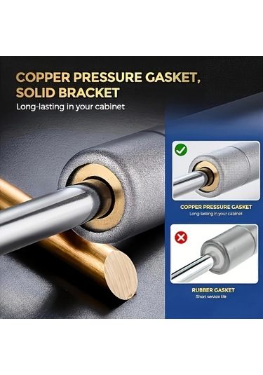 Dashanshop 4 Adet Modern Metal Yüzey Montaj Dolap Menteşesi 150n Gaz Yaylı