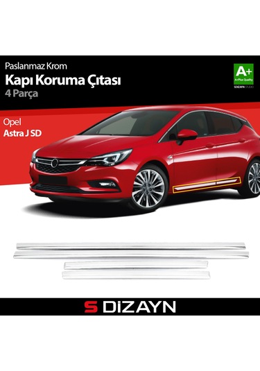 S-Dizayn Opel Astra J SD  Kapı Koruma Çıtası Krom 2012 Üzeri