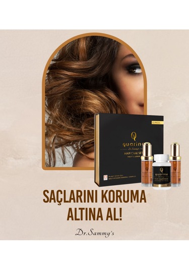 Dr. Sammy's Quarine 2 Aylık Saç Bakım Seti 2 Serum+1