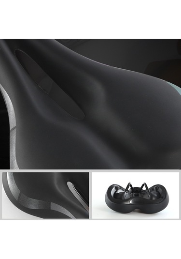 Su Geçirmez Pu Deri Bisiklet Selesi Hollow Bisiklet Minderi Darbeye Dayanıklı Bisiklet Koltuğu Kapağı