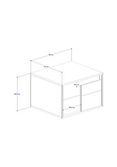 Venge Komodin - Atlas Çam - Antrasit