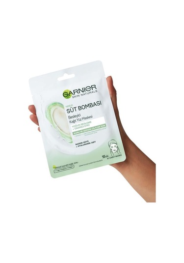 Garnier Süt Bombası Besleyici Kağıt Yüz Maskesi - Badem Sütü