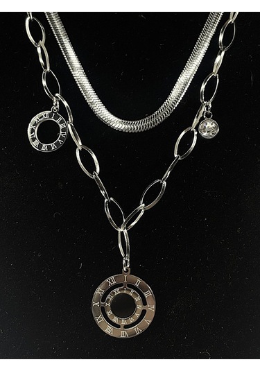 Kadın Çelik Kolye - Kçk4 Çok Renkli