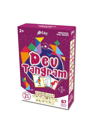 67 Parça Dev Tangram Okul Öncesi Eğitici Oyuncak