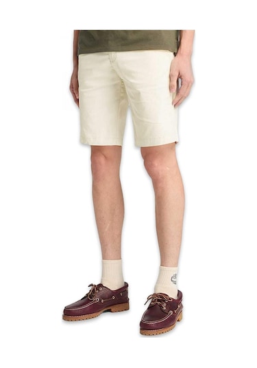 Timberland Tb0a2dfm Claremont Twill Chino Krem Erkek Şort Beyaz