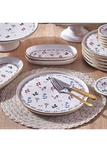 Fecra Mistral 18 Parça Servis Ve Sunum Seti Beyaz