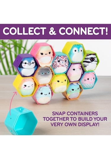 Micromallows Squishmallows Sürpriz Mini Yumuşak Peluş Oyuncak Figür - 6 Cm - 3 Adet