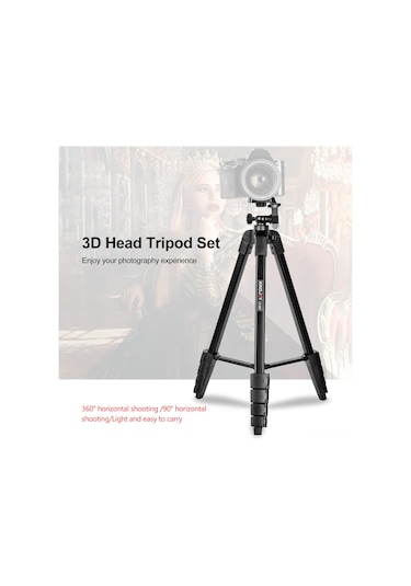 Monyee "kıngjoy Vt-688 Taşınabilir 5 Ayarlı Mini Tripod, 360 Dönebilir Başlık, 2kg Taşıma Kapasiteli, Kablosuz Kumandalı Alüminyum Sehpa"