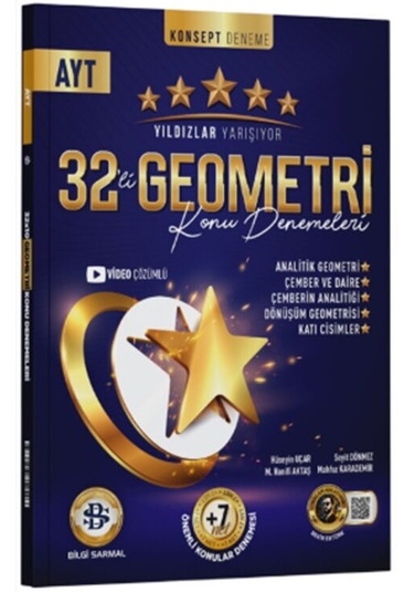 Yıldızlar Yarışıyor Ayt Geometri 32 Li Konu Denemeleri