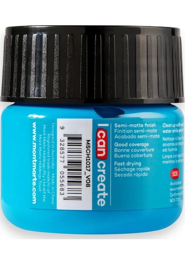 Akrilik Renkli Boya Signature 100ml - Cerulean Blue Çok Renkli