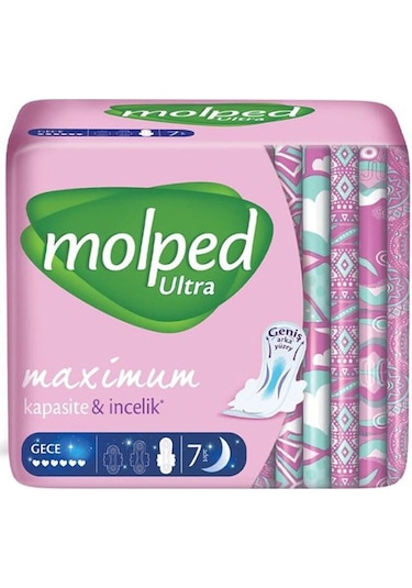 Molped Ultra Hijyenik Ped Gece 7'li