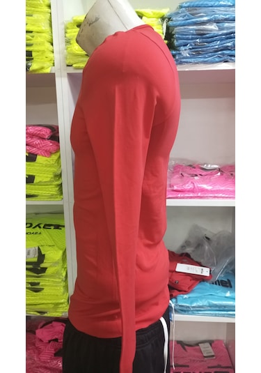 Macron İçlik Uzun Kol Veya Kısa Kol Kırmızı