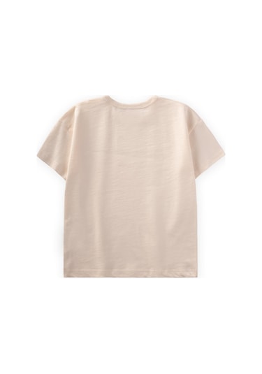 Cigit - Basic Bebe T-shırt 0-3 Yaş Ekru Ekru