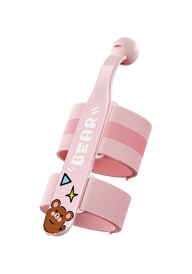 Vkemall Nbx Çift Bileklikli Kalem Tutuş Düzeltici - Ayıcık Desenli, Abs Ve Naylon Malzeme, 10-18cm Bilek Çevresi İçin Gümüş