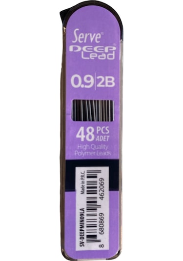 Serve Deep 0.9 Mm 2b Siyah Kalem Ucu 48 Li Renkli Gövde Lavanta