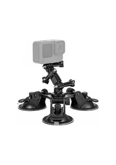 Vantuz Telefon Bağlantısı Spor Kamera Adaptörü İle Siyah