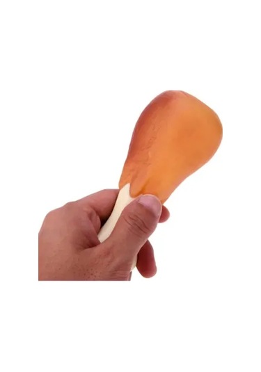 Köpekler İçin Sesli Oyuncak Tavuk Butu Tdrtr Çok Renkli