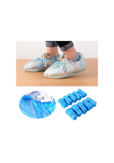 Xindoker 100 Adet Tek Kullandımcı Ayakkabı Ç套uğu - Su Geçirmez, Kaymazlı, Ev, Seyahat, Bahçe Kullanıma Uygun - Odanızın Temizliğini Sağlar Mavi