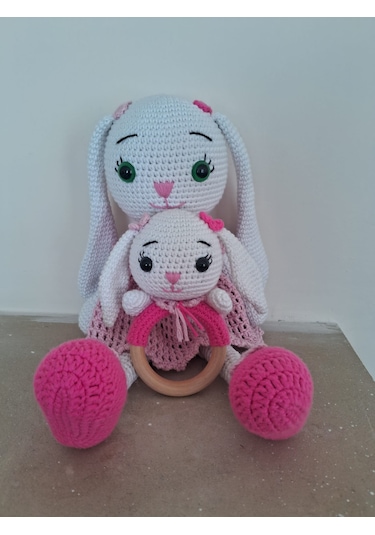 Amigurumi Tavşan İkili Set Oyuncak