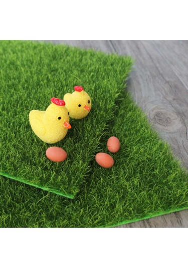 Sones Küçük Çim Mikro Peyzaj Yeşil Çim Peyzajının Simülasyonu, Boyut: 15 X 15 Cm