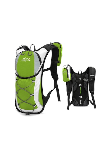 Inoxto-bisiklet Yürüyüş Koşu İçin 5l Hidrasyon Paketi Nefes Y28360gr Yeşil