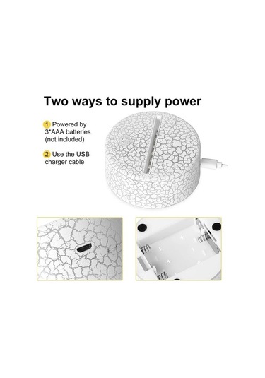 Goldenqian 3d Gece Led Işık Lamba Tabanı + Uzaktan Kumanda + Usb Kablosu, Akrilik Çatlak Için 16 Renk Işık Gösterisi Ekran Standı Ulegt5 Siyah