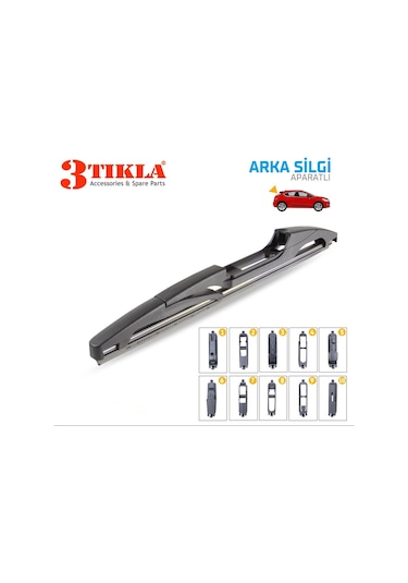 Arka Cam Sileceği 275mm 10 Aparatlı Universal Tüm Araçlara Uyumludur