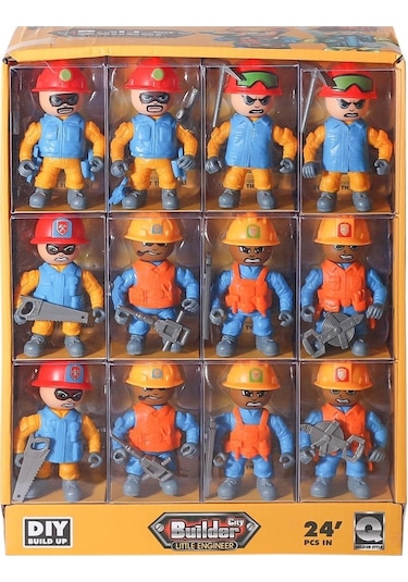 8910-d61 Şehrin İnşaat Gücü Adamlar -birliktoys