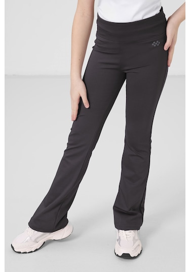 Tommylife Antrasit Esnek Standart Fit Basic Performans İspanyol Paça Kız Çocuk Tayt - 75193 Antrasit