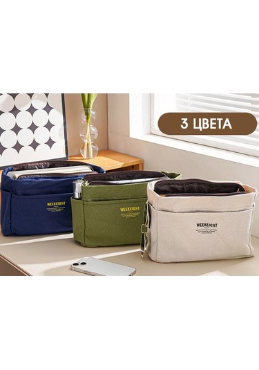 Travel Fermuarlı Çanta İçin Organizers İç Astar, Koyu Mavi 238252260 Mavi