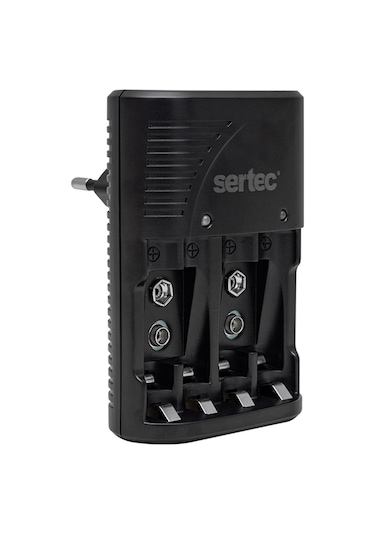 Sertec Stc-C9V Aa-Aaa-2X9V Dörtlü  Pil Şarj Aleti