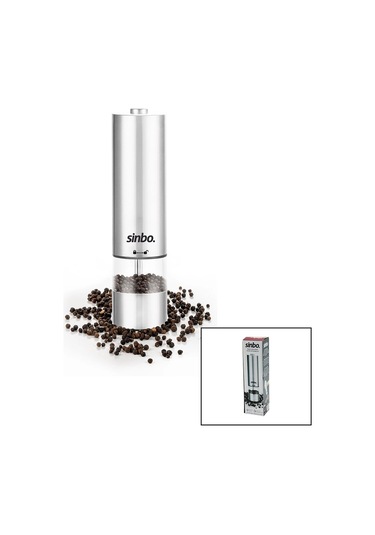 Sinbo Shb-7502 Pilli Otomatik Tuz - Karabiber Öğütücü Işıklı Çelik Gövde Akrilik Hazne 5365 Çok Renkli