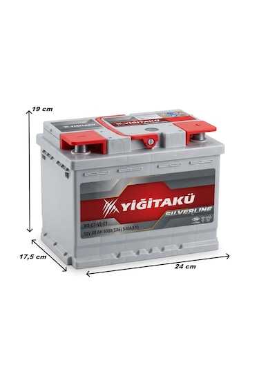 Yiğit Akü 12 V 60 Ah 540 A En Akü