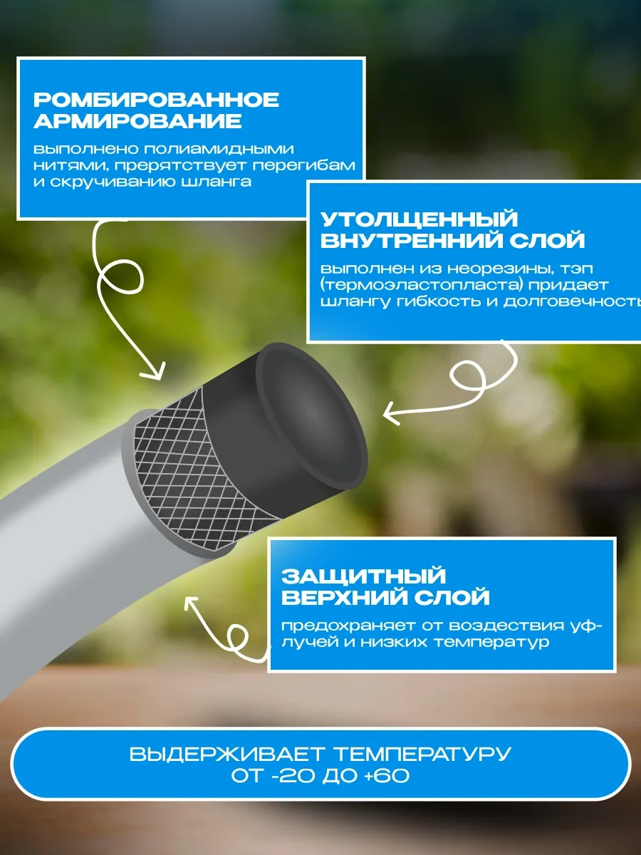 Sadovita İri Basma Hortumu, Silkon Pvc 20 M 333193165