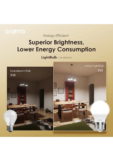 Geeksen Ampul Oraimo Lightbulb 12 Adet 5w Led Ampul