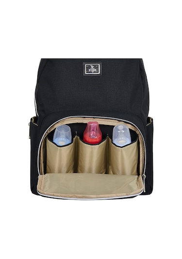 Stylo Duo Backpack for Mothers Bebek Bakım Çantası Siyah