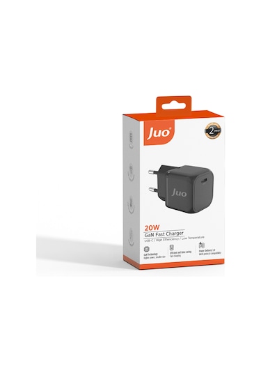Juo G201C 20 W GaN USB-C iPhone & iPad & Android Uyumlu PD QC4.0 Type-C Hızlı Şarj Cihazı