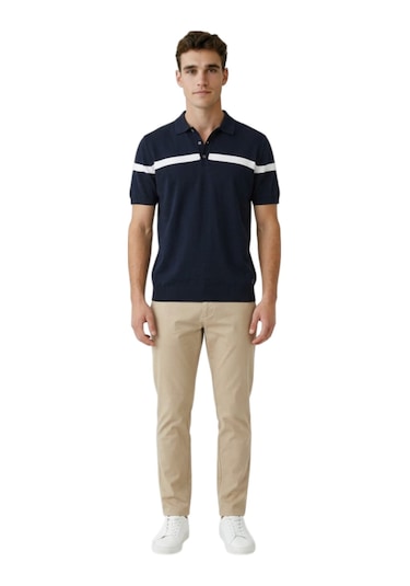 Cazador Erkek T-shirt Caz.34235 Lacivert